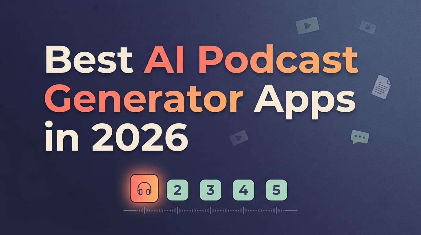 Best AI Podcast Generator Apps in 2026